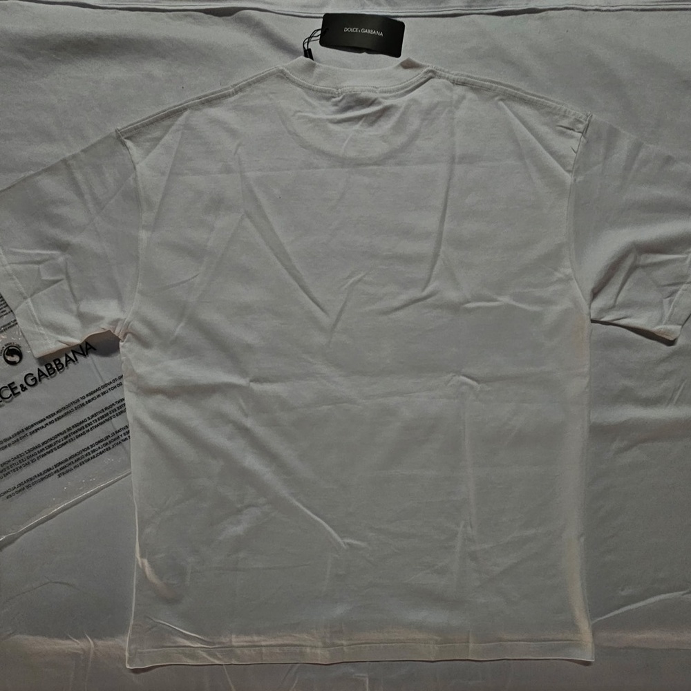 Dolce & Gabbana Black and White Logo Tee - Picture 7 of 8